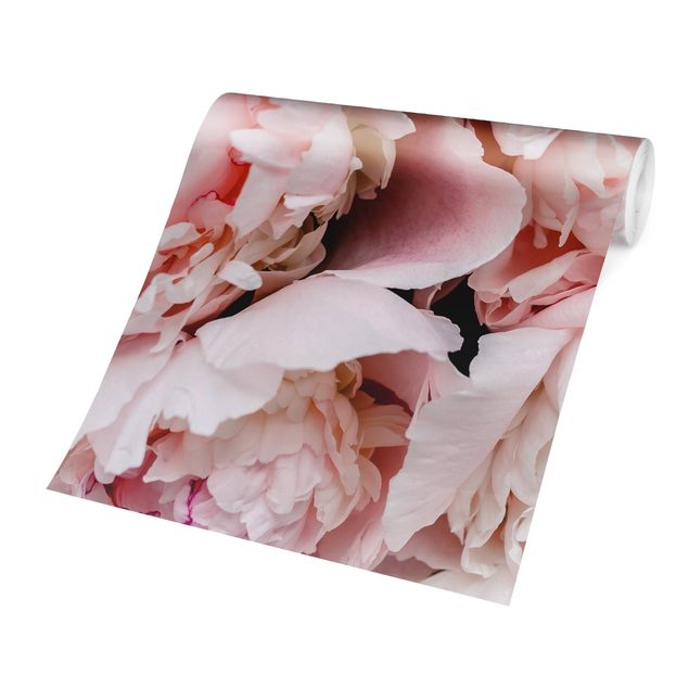 Country style wallpaper Peonies Light Pink
