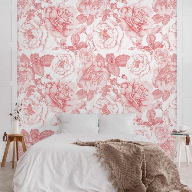 Wallpapers flower Peony Pattern Pink