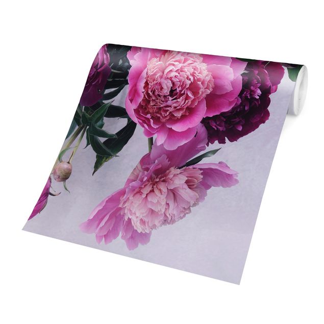 Wallpapers pink Peonies Shabby Pink White