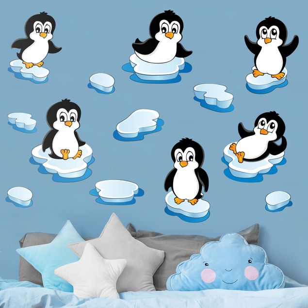Wall art stickers Penguin nursery set