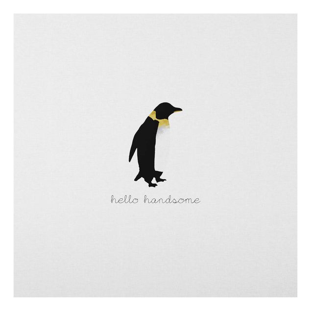 Prints Penguin Quote Hello Handsome