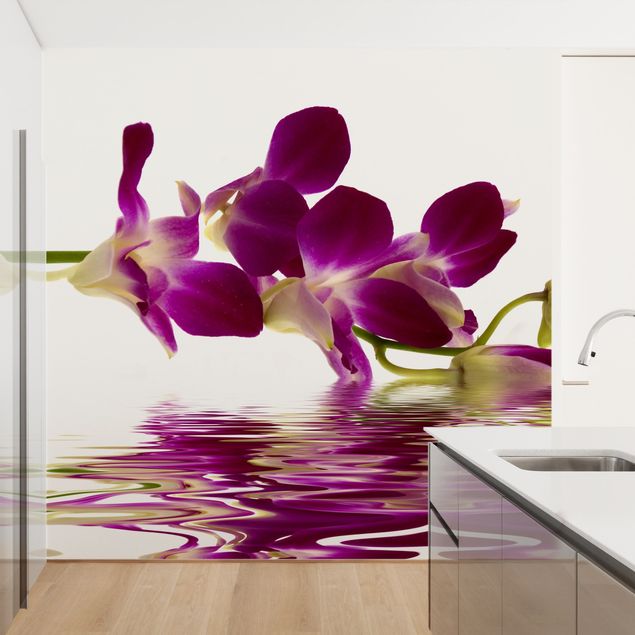Wallpapers modern Pink Orchid Waters