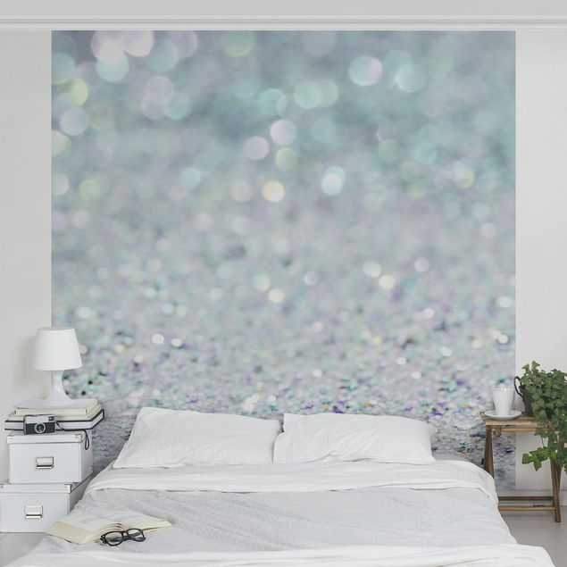 Wallpapers modern Princess Glitter Landscape In Mint Colour