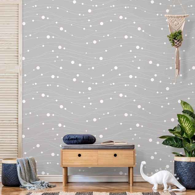 Wallpapers patterns Dots On Wave Pattern In Front Of Gray