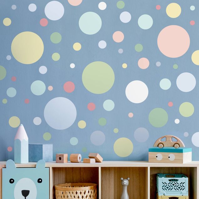 Wall stickers Points confetti pastel set