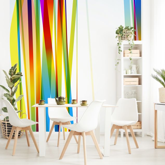 Kids room decor Rainbow Stripes