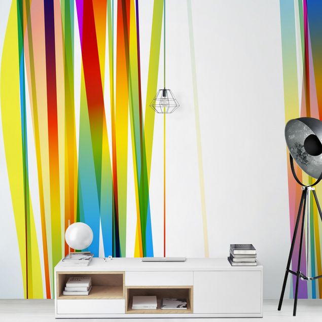 Contemporary wallpaper Rainbow Stripes