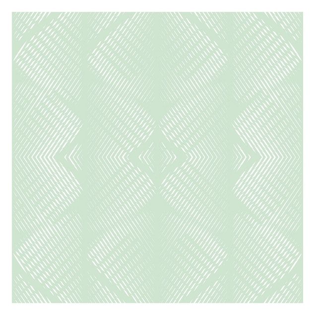 Wallpapers green Rhombic Pattern With Stripes In Mint Colour