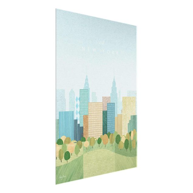Glass prints architecture and skylines Tourism Campaign - New York Autumn