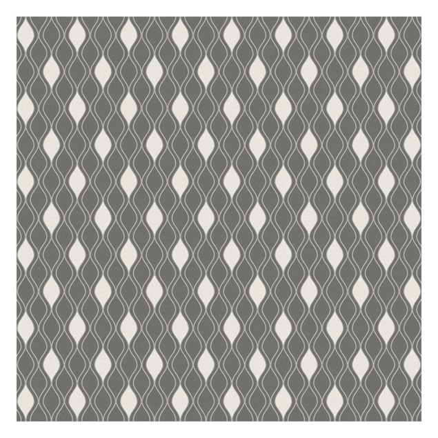 Wallpapers grey Retro Pattern With Sparkling Drops In Anthracite