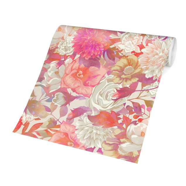 Wallpapers patterns Pink Blossom Dream With Roses