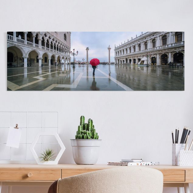 Italian prints Red Umbrella In Venice