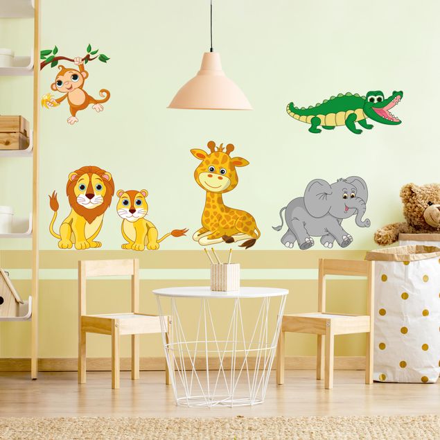 Wall stickers Safari animals set