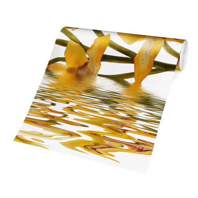 Peel and stick wallpaper Saffron Orchid Waters