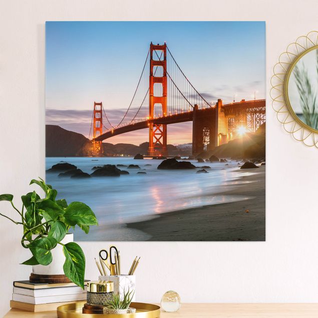 Prints landscape Twilight In San Francisco
