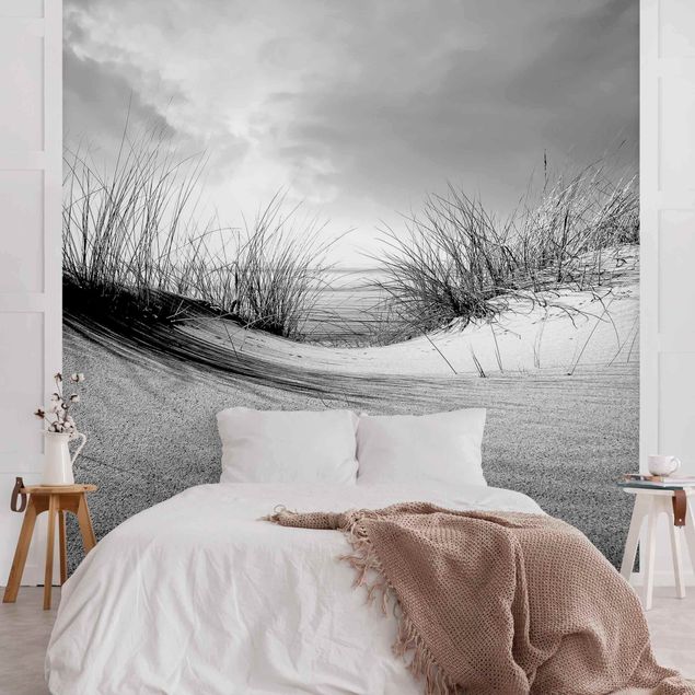 Black and white aesthetic wallpaper Sand Dune Black And White