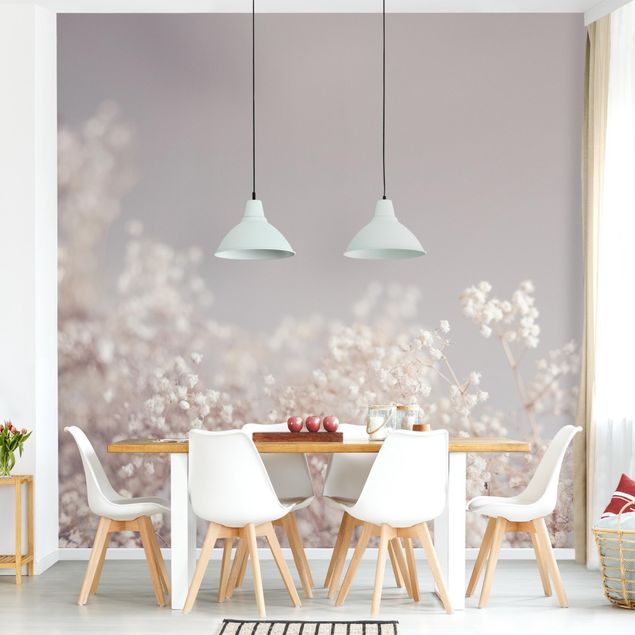 Modern wallpaper designs Soft Flowers