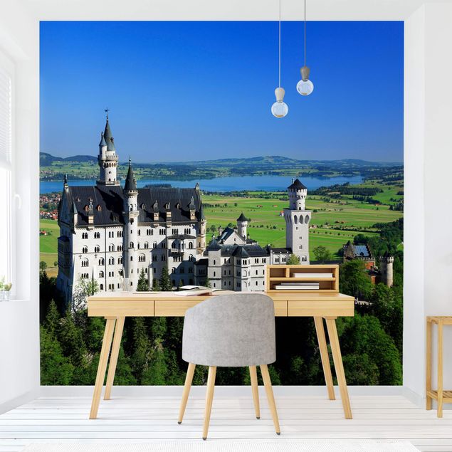 Wallpapers dandelion Neuschwanstein Castle