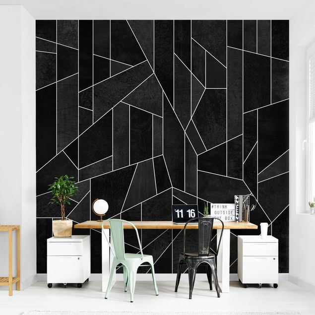 Wallpapers patterns Black And White Geometric Watercolour