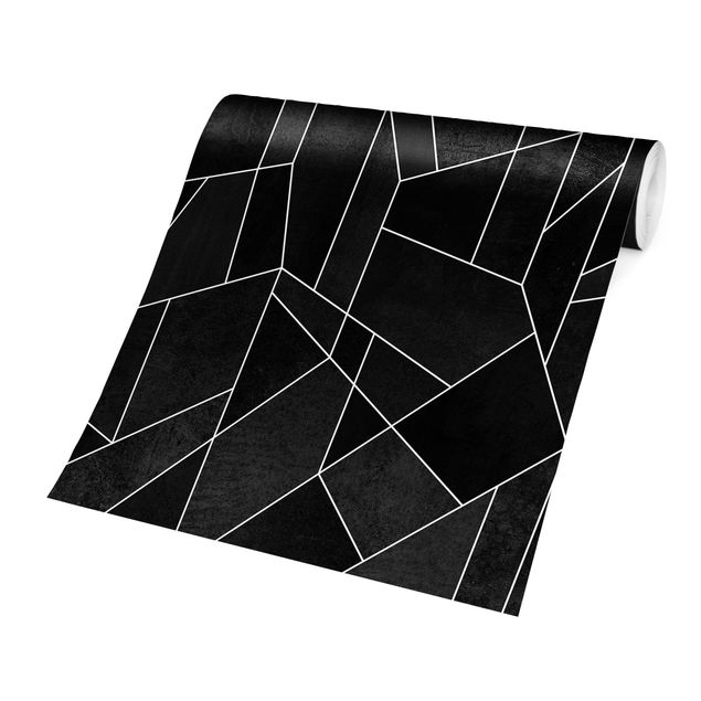 Wallpapers black Black And White Geometric Watercolour