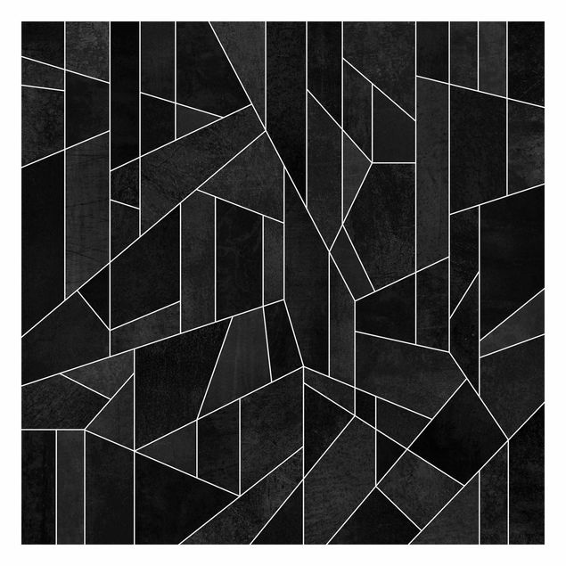 Elisabeth Fredriksson art Black And White Geometric Watercolour