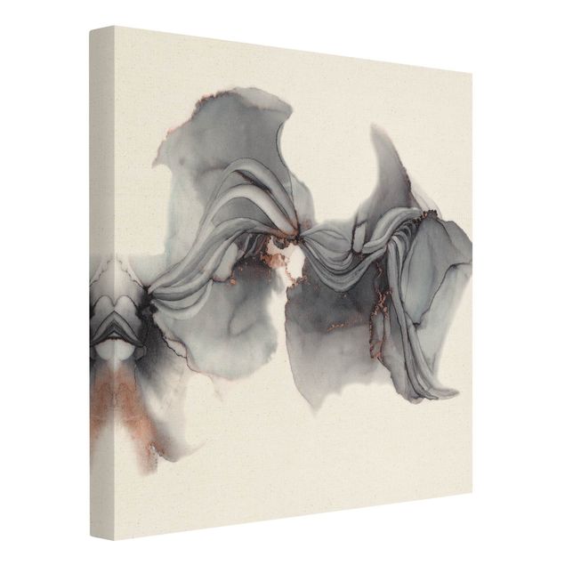 Canvas wall art Black Medusa With Coppery Shimmer