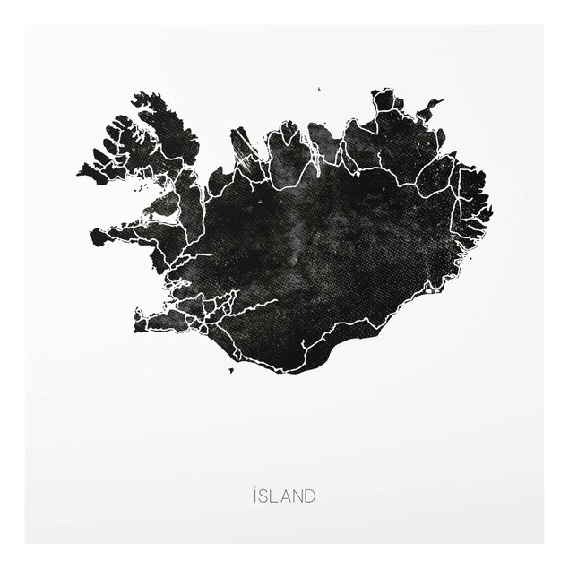 Prints black and white Black Iceland