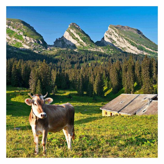 Rainer Mirau Swiss Alpine Meadow With Cow