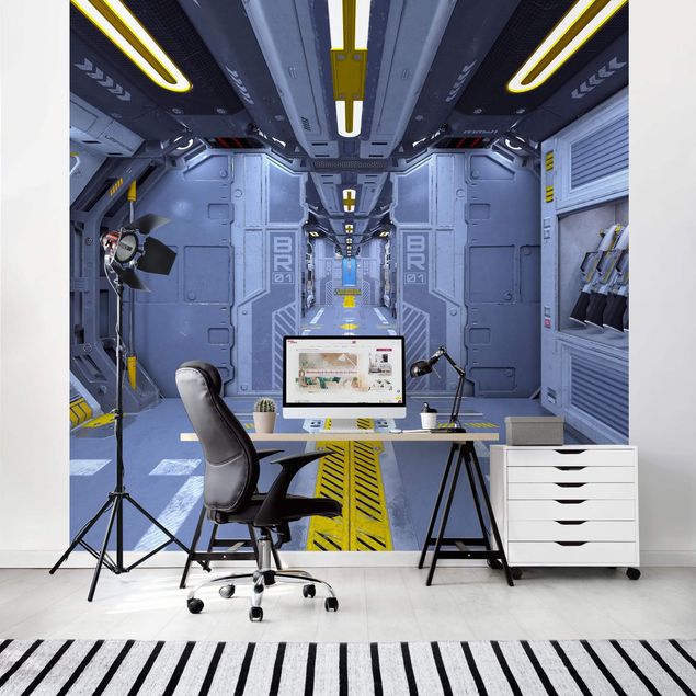 Adhesive wallpaper Sci-Fi Inside A Spaceship