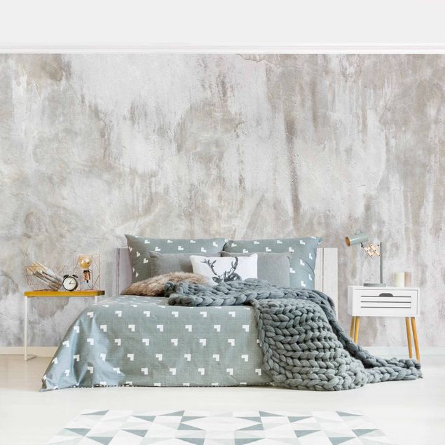 Modern wallpaper designs Shabby Concrete Wall Smoothed