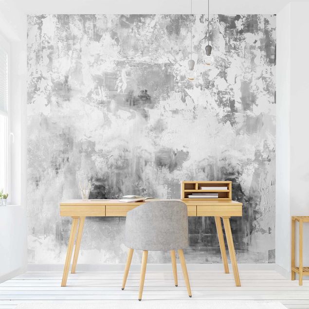 Wallpapers modern Shabby Concrete Wall Plaster Grey