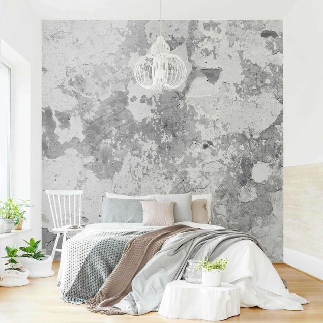 Modern wallpaper designs Shabby Wall In Grey