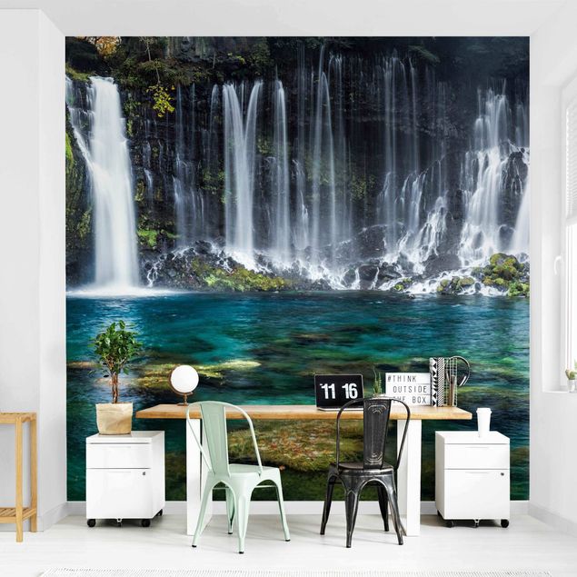 Rainforest wallpaper Shiraito Waterfall