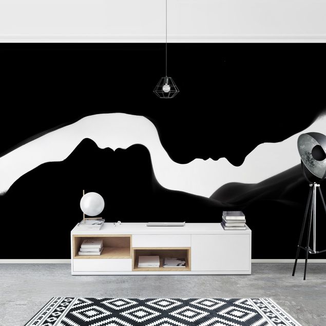 Black white wallpaper Silhouettes
