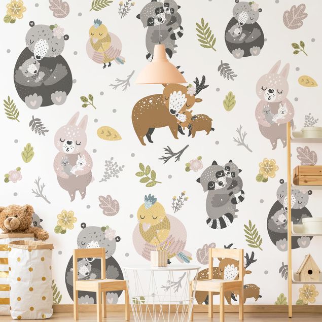 Wallpapers animals Scandinavian Animal Family Hugging