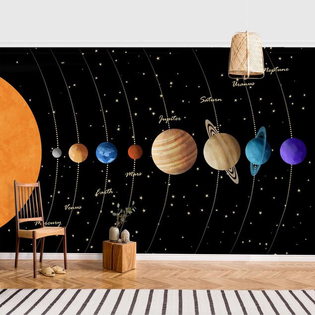 Modern wallpaper designs Solar System