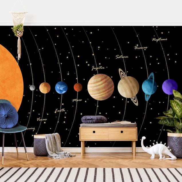 Adhesive wallpaper Solar System