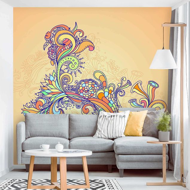Adhesive wallpaper Summer Illustration