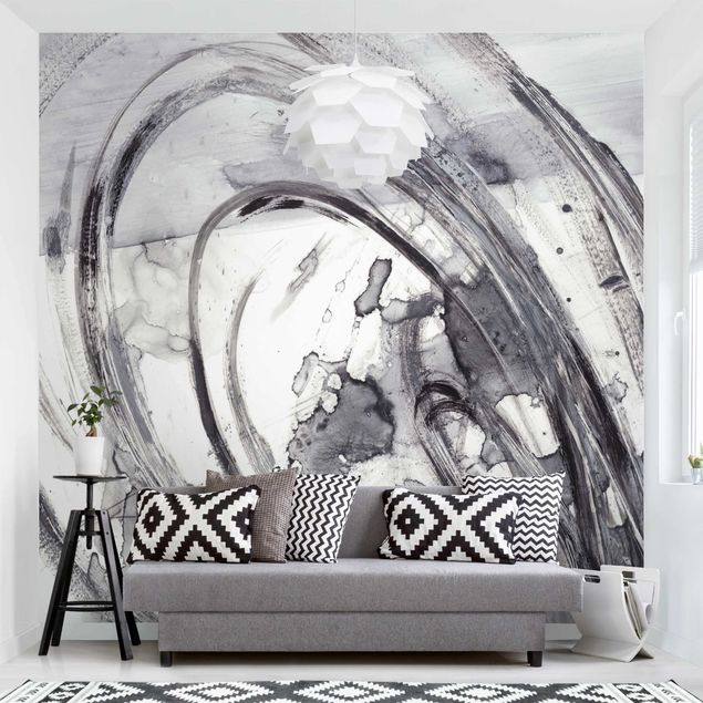 Modern wallpaper designs Sonar Black White II