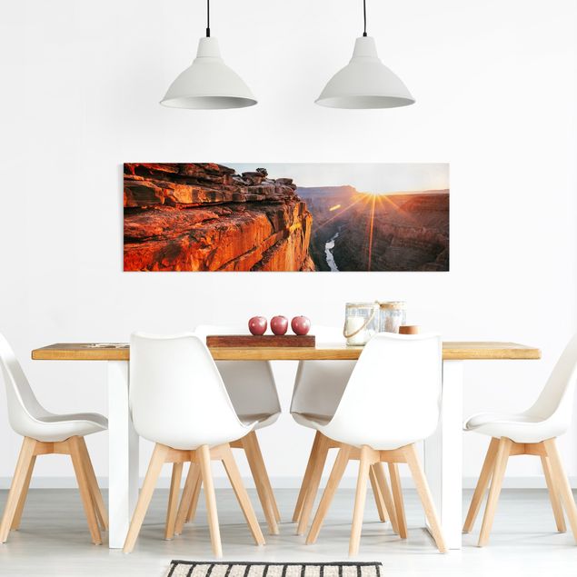 Canvas prints landscape Sun In Grand Canyon