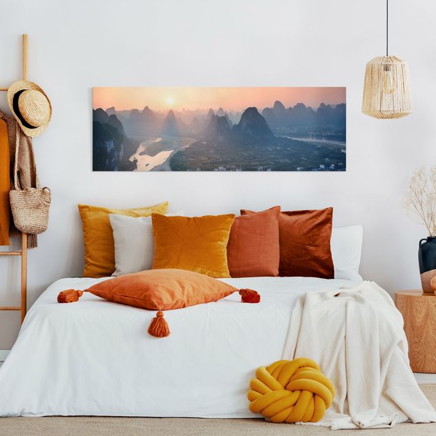 Mountain canvas art Sunrise In Mountainous Landscape