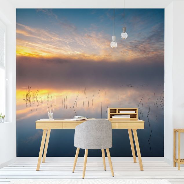 Wallpapers modern Sunrise Swedish Lake