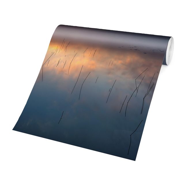 Wallpapers landscape Sunrise Swedish Lake