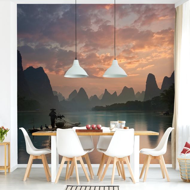 Kitchen Sunrise Over Chinese River