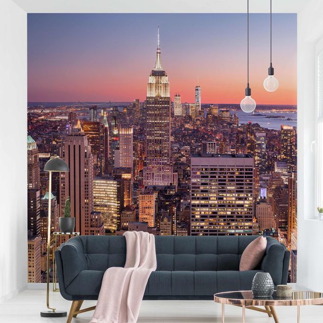 Wallpapers sunset Sunset Manhattan New York City
