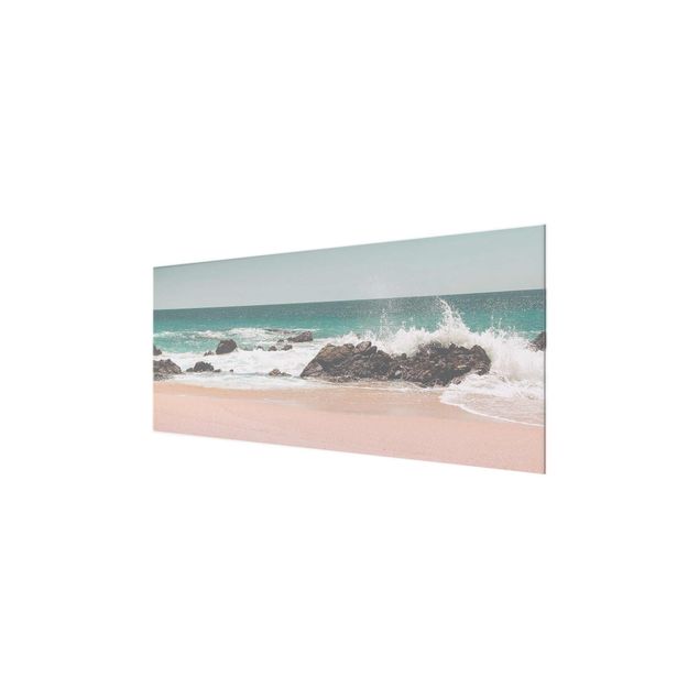 Glass prints landscape Sunny Beach Mexico