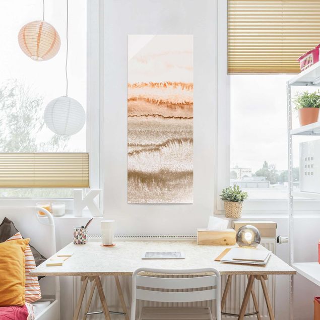 Contemporary art prints Play Of Colours Sound Of The Ocean In Sepia-Colours