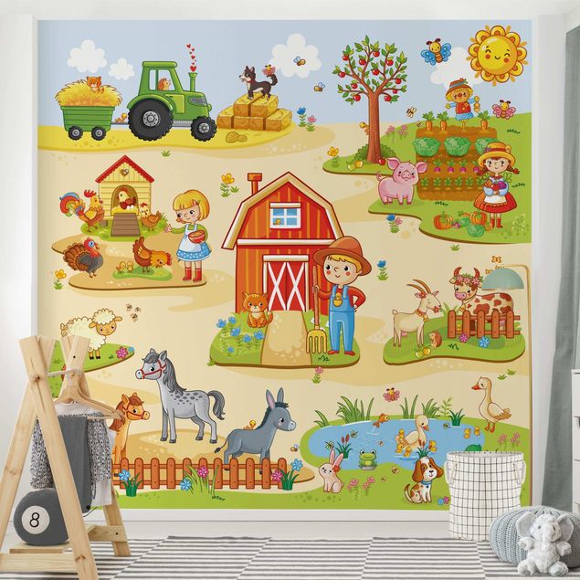 Wallpapers dog Playoom Mat Farm - Farm Work Is Fun