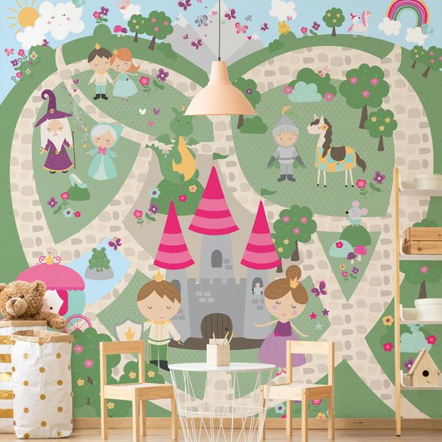Nursery decoration Playoom Mat Wonderland - The Path To The Castle