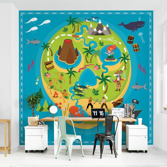 Kids room decor Playoom Mat Pirates - Welcome To The Pirate Island